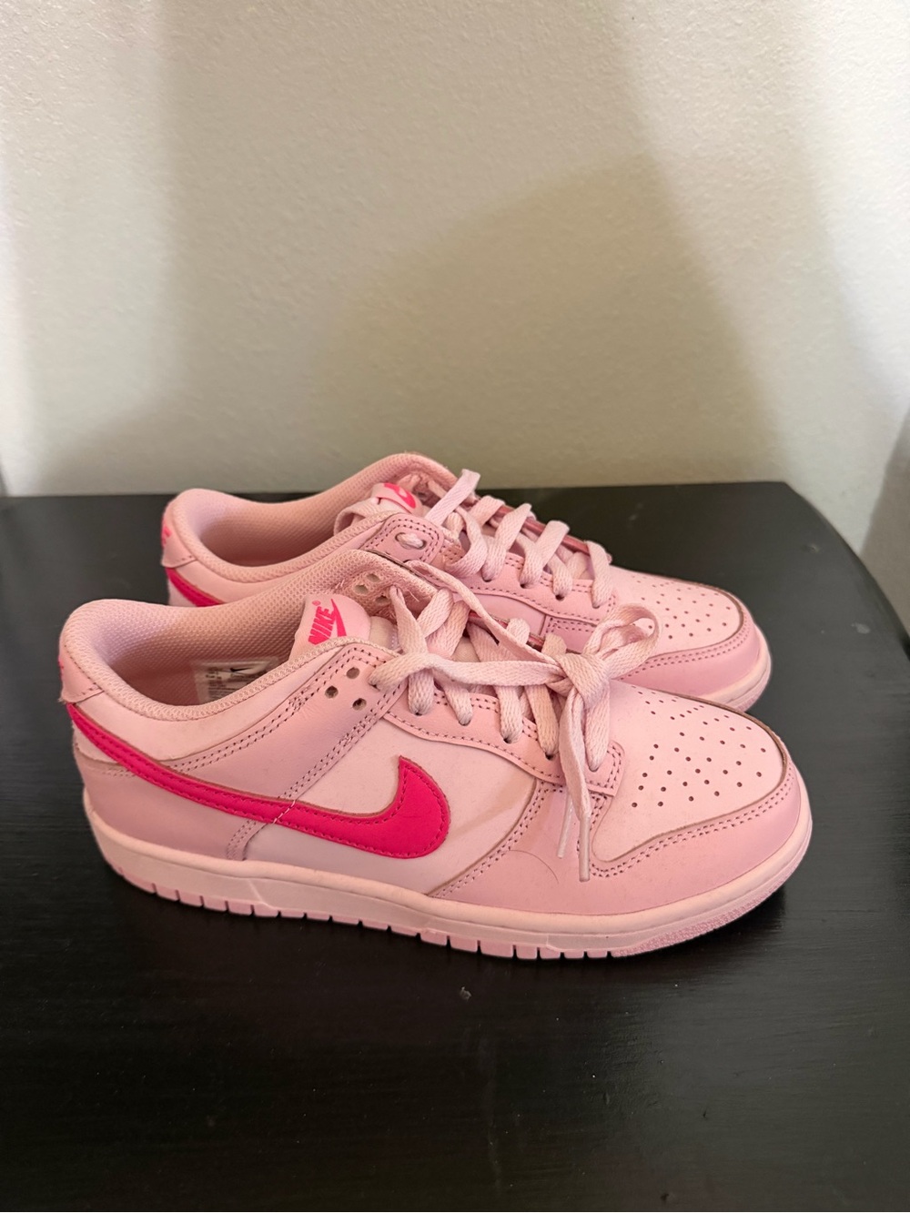 Nike Low-Top Sneakers with Hot Pink Swoosh